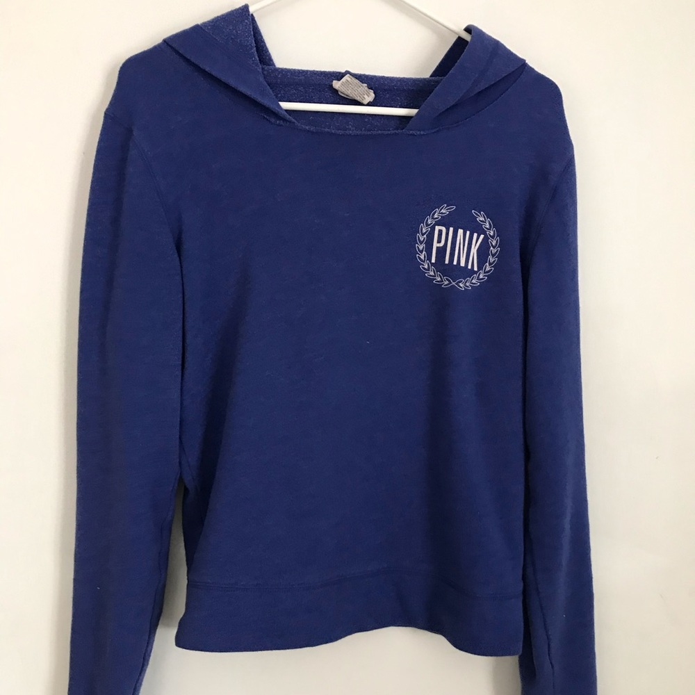 PINK long sleeve top with hood